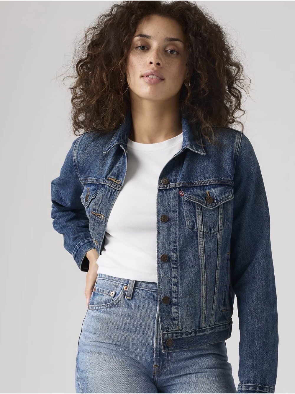 NWT Levi's Medium Blue Denim Original Trucker Jacket